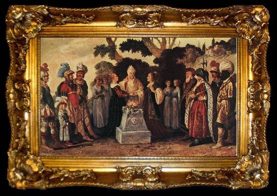 framed  John Pynas Historical Allegory, ta009-2